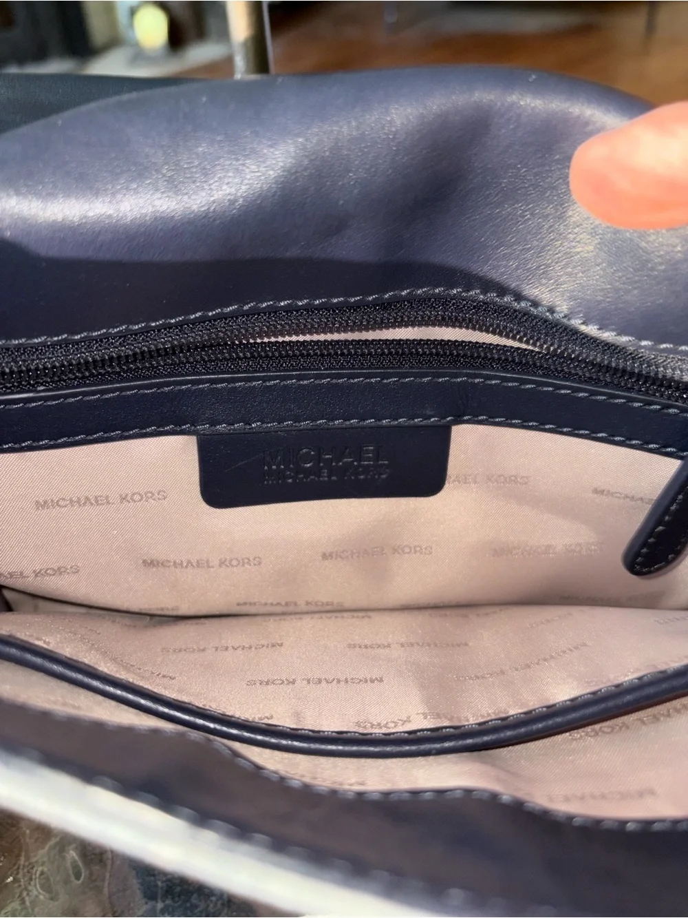 NWOT Michael Kors Cooper Large Denim School Satchel